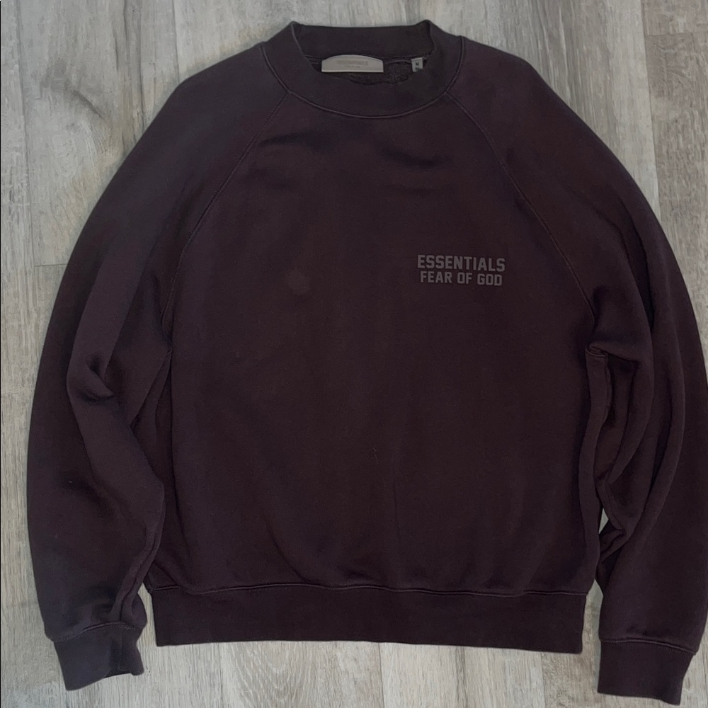 Essentials Fear Of God Unisex Crewneck sweatshirt in Brown size Medium  NWOT 💎💎